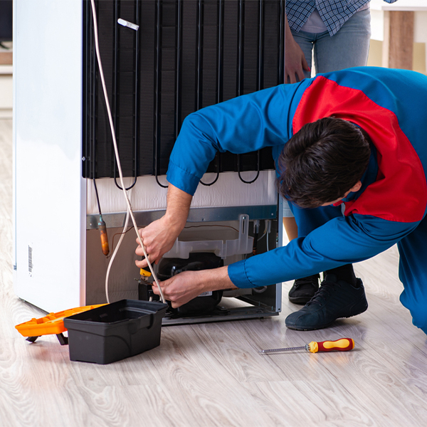 how much do you charge for refrigerator repair services in Russell Iowa